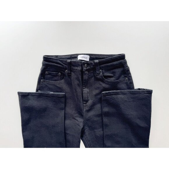 PISTOLA Teaghan Black Stretch High Rise Vented Cigarette Jeans, Size 27 - Picture 12 of 15